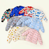 Kids cotton jacket thickening
