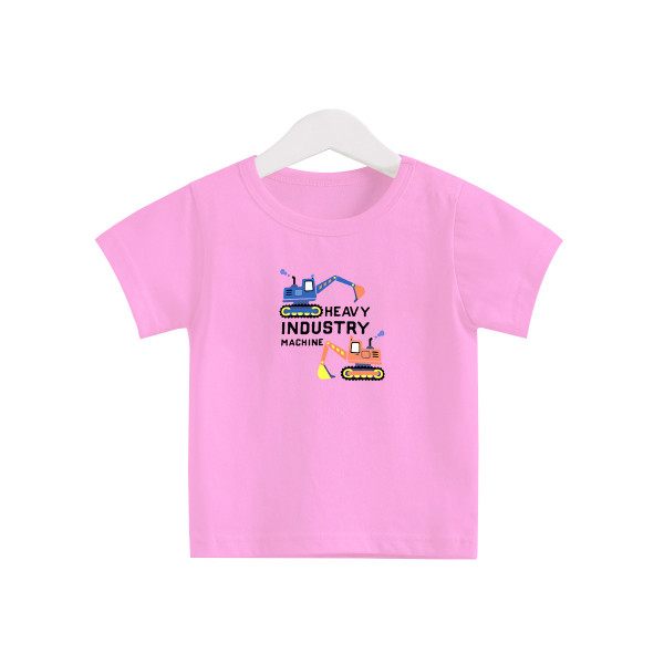 New Summer Cotton Short Sleeves Pink #C04