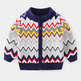 2023 Autumn Boys' Sweater Cardigan Cartoon