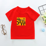New Summer Cotton Short Sleeves Red # T001