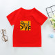New Summer Cotton Short Sleeves Red # T001
