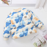 Kids cotton jacket thickening