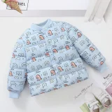 Kids cotton jacket thickening