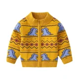 2023 Autumn Boys' Sweater Cardigan Cartoon
