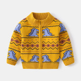 2023 Autumn Boys' Sweater Cardigan Cartoon