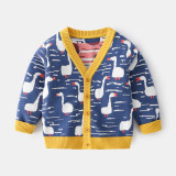 2023 Autumn Boys' Sweater Cartoon