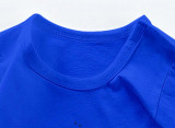New Summer Cotton Short Sleeves Blue #CE01