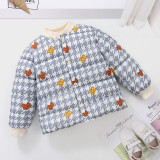 Kids cotton jacket thickening