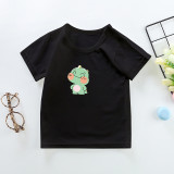2023New Summer Cotton Short Sleeves Black #CE01