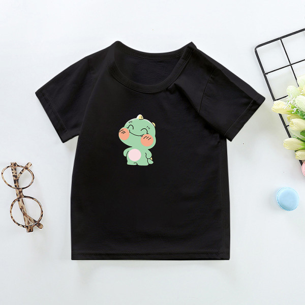 2023New Summer Cotton Short Sleeves Black #CE01