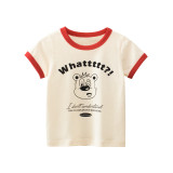 2023 New Summer Cotton Short Sleeves Khaki #W01