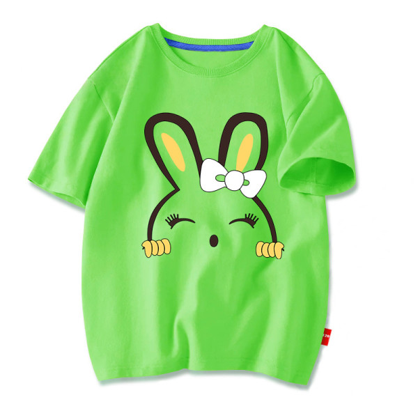 New Summer Cotton Short Sleeves Green #CE01