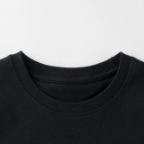 2023 New Summer Cotton Short Sleeves Black #R01