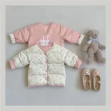 Kids cotton jacket thickening Reversible #CB01