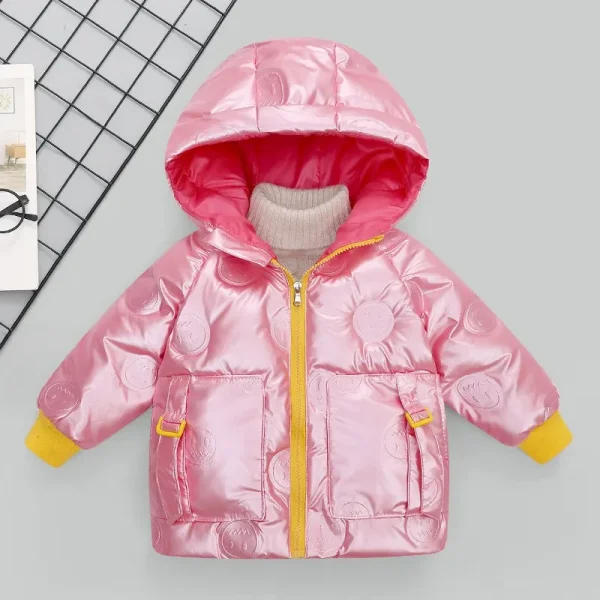 Kids cotton jacket thickening