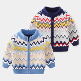 2023 Autumn Boys' Sweater Cardigan Cartoon