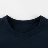 2023 New Summer Cotton Short Sleeves Royal Blue #R01