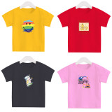 New Summer Cotton Short Sleeves Red #C01