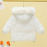 Kids cotton jacket thickening