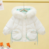 Kids cotton jacket thickening