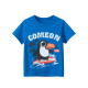 2023 New Summer Cotton Short Sleeves Blue #R01