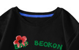 2023 New Summer Cotton Short Sleeves Black #CE01