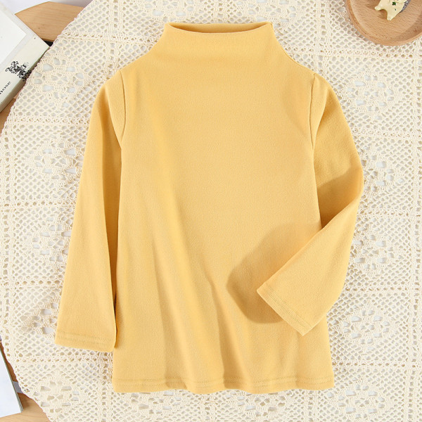 2023 Children's casual long sleeved sweater Yellow #N1