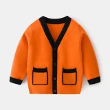 2023 Autumn Boys' Sweater Cardigan Cartoon