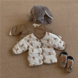 Kids cotton jacket thickening Reversible #CB01
