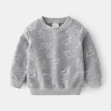 Children's casual long sleeved sweater