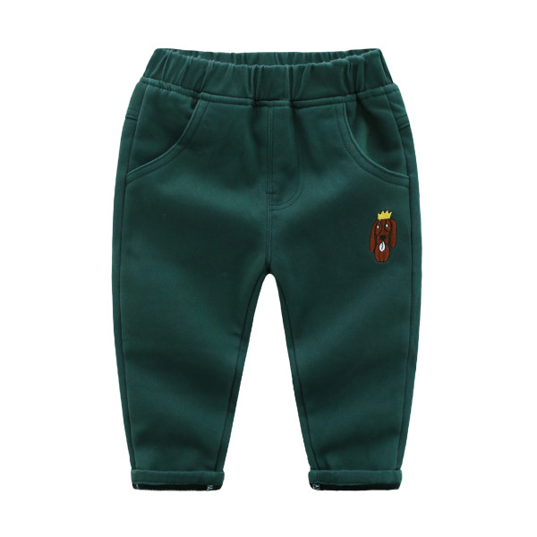 2023 Winter Boys Fleece Casual Pants Children's Winter Clothes