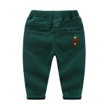 2023 Winter Boys Fleece Casual Pants Children's Winter Clothes