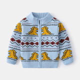 2023 Autumn Boys' Sweater Cardigan Cartoon