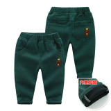 2023 Winter Boys Fleece Casual Pants Children's Winter Clothes