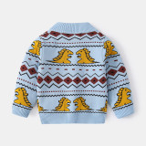 2023 Autumn Boys' Sweater Cardigan Cartoon