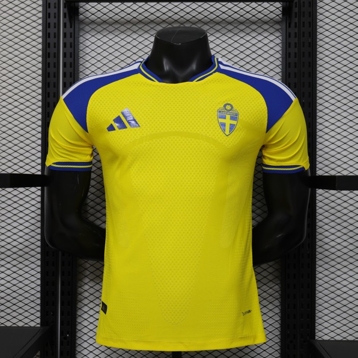 Sweden 2026 World Cup Home Jersey- Player Version