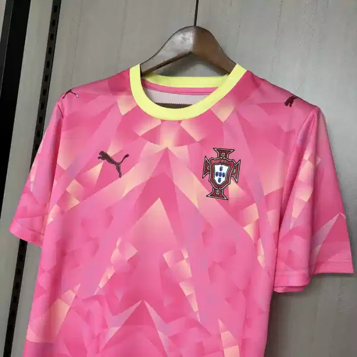 Portugal 2026 World Cup Goalkeeper Pink Jersey - Fan Version