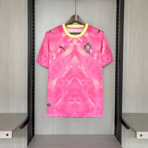 Portugal 2026 World Cup Goalkeeper Pink Jersey - Fan Version