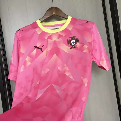 Portugal 2026 World Cup Goalkeeper Pink Jersey - Fan Version