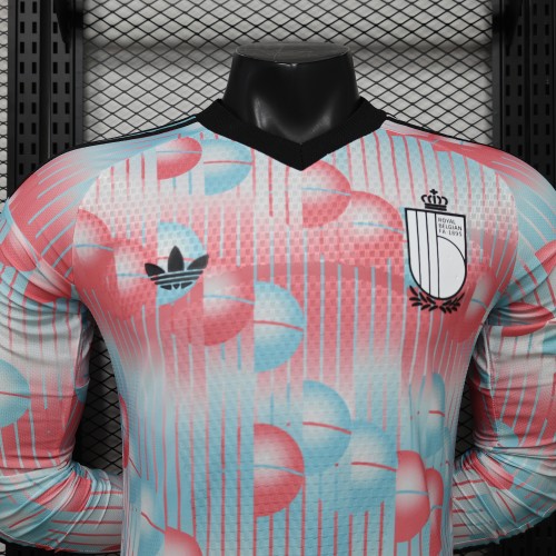 Long Sleeves Belgium 2026 World Cup Away Jersey - Player Version