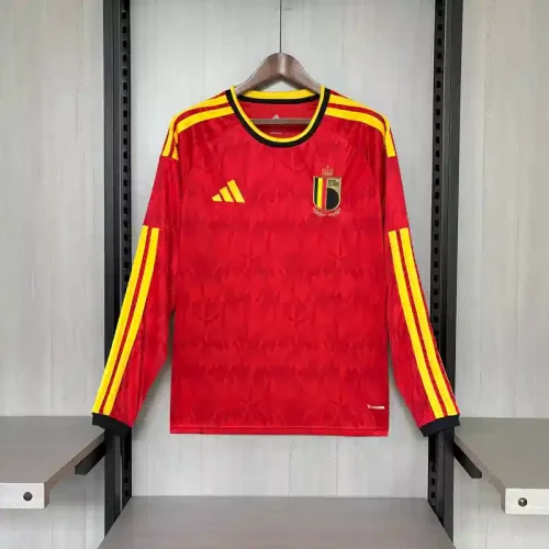 Long Sleeves Belgium 2026 World Cup Away Jersey - Fan Version