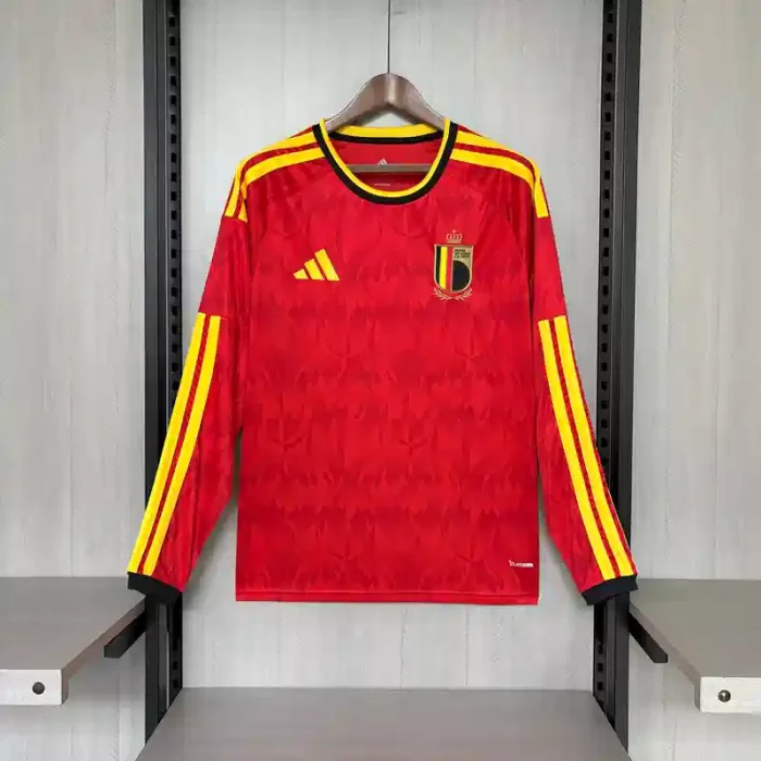 Long Sleeves Belgium 2026 World Cup Away Jersey - Fan Version