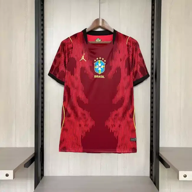 Brazil 2026 World Cup Red Goalkeeper Jersey - Fan Version