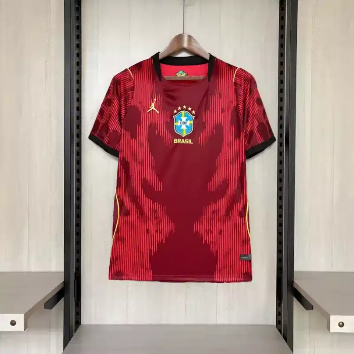 Brazil 2026 World Cup Red Goalkeeper Jersey - Fan Version