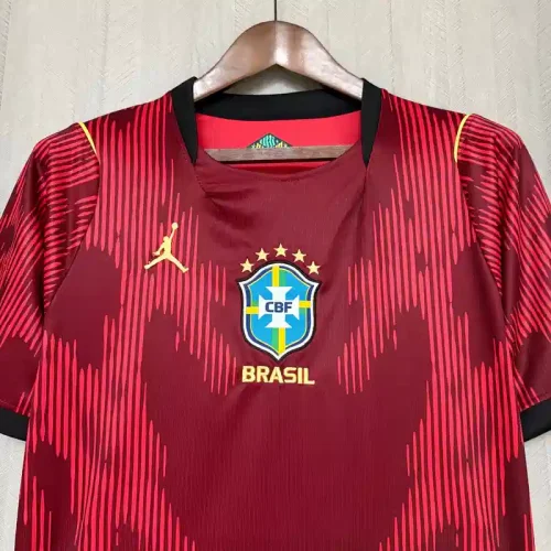 Brazil 2026 World Cup Red Goalkeeper Jersey - Fan Version