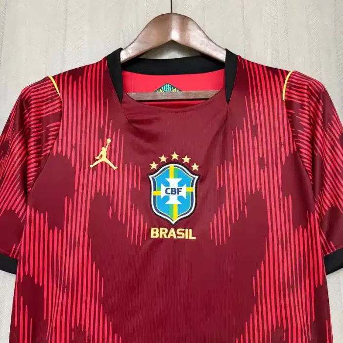 Brazil 2026 World Cup Red Goalkeeper Jersey - Fan Version