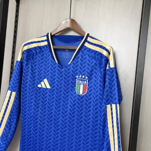Long Sleeves Italy 2026 World Cup Home Jersey - Fan Version