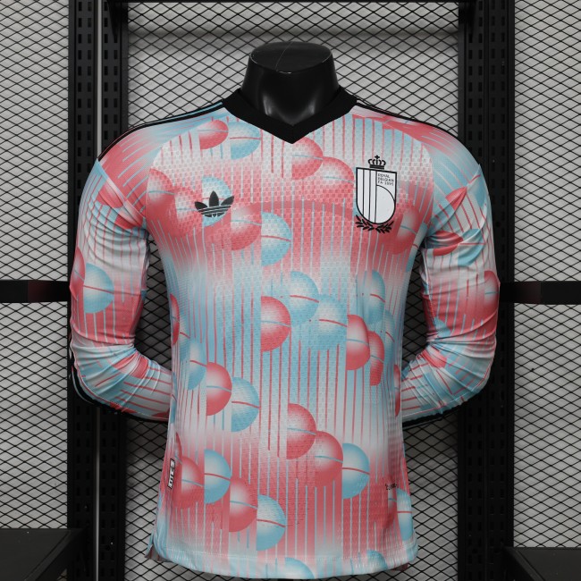 Long Sleeves Belgium 2026 World Cup Away Jersey - Player Version