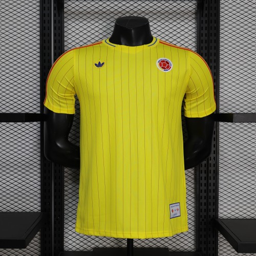 Colombia 2026 World Cup Retro Yellow Jersey - Player Version