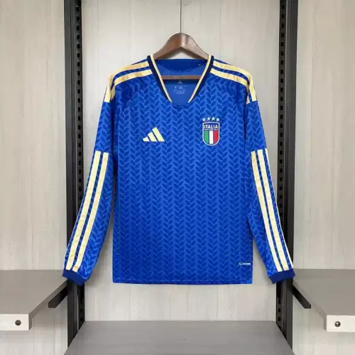 Long Sleeves Italy 2026 World Cup Home Jersey - Fan Version